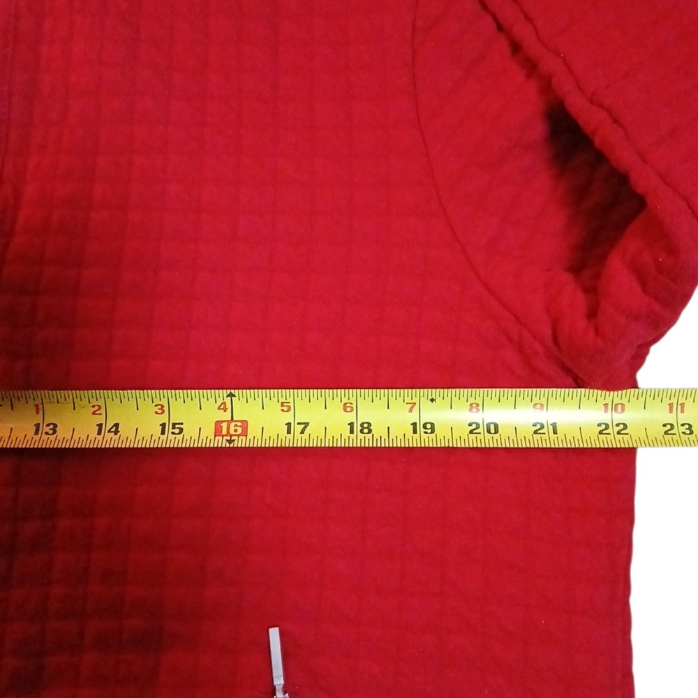 Karen Scott Sport Red Women Zipper Sweter Size XL - Picture 6 of 8